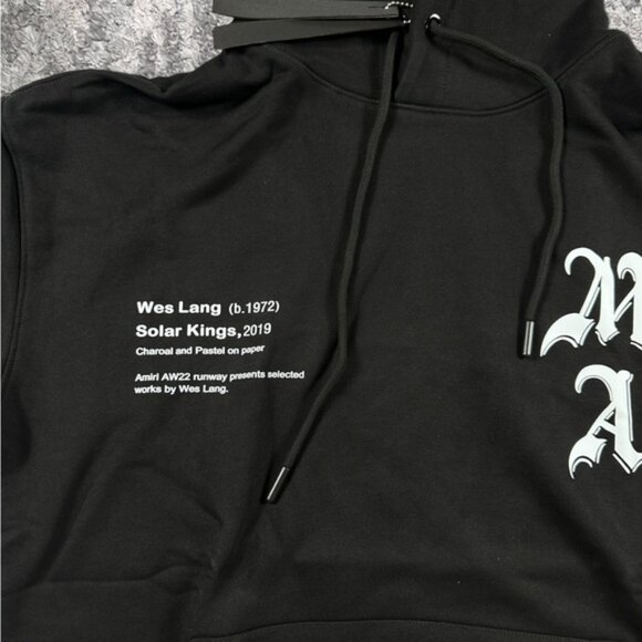 AMIRI Grim Reaper MA Logo Men's Large Hoodie - Picture 2 of 5